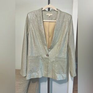 Sparkly‎ Shimmery Blazer Oversized Size S -